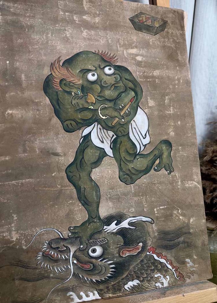 Kuixing: God of Literature & First Honor, handmade by Danhui Mural Intangible Cultural Heritage
